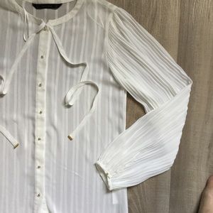 Zara Elegant Blouse white button down